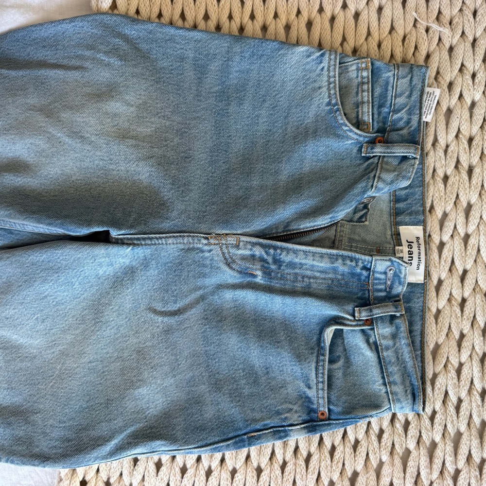 Reformation Light Blue Women Jeans